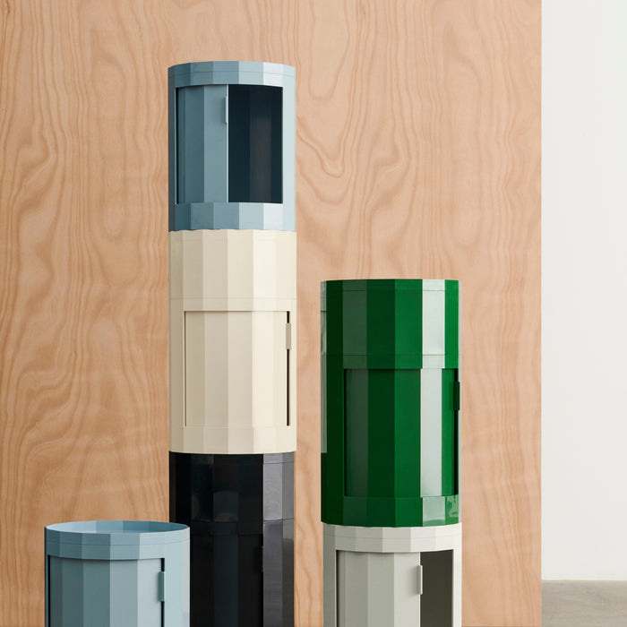 HAY Facet Bijzettafel met Opbergvak - High - Spinach Green