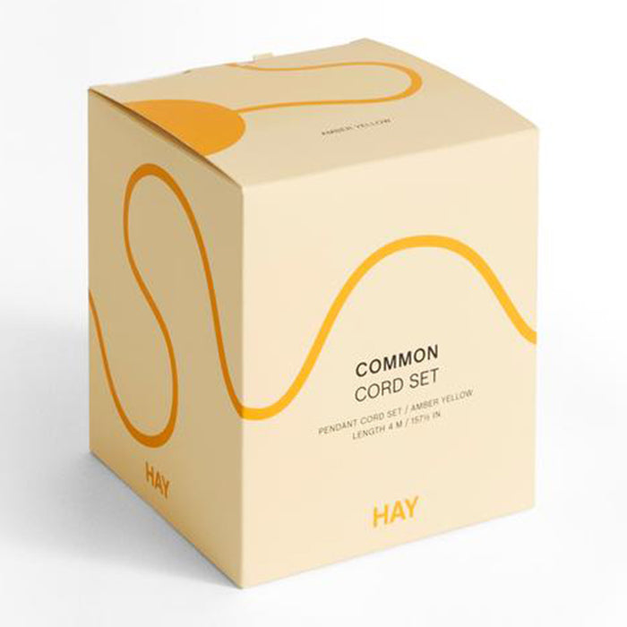 HAY Common Snoerpendel met Stekker - Amber Yellow