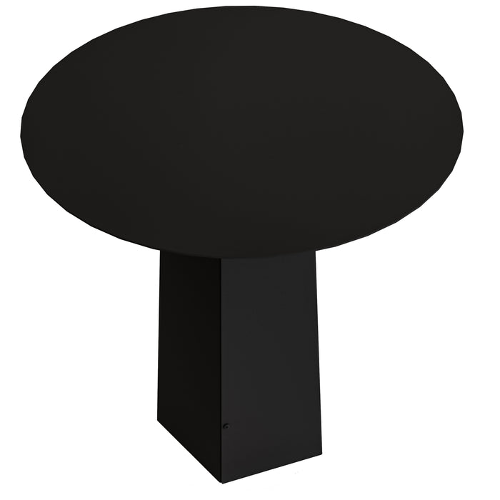 Gorillz Charm Ronde Bijzettafel - 50x50 cm - Metaal Tafeltje -Zwart