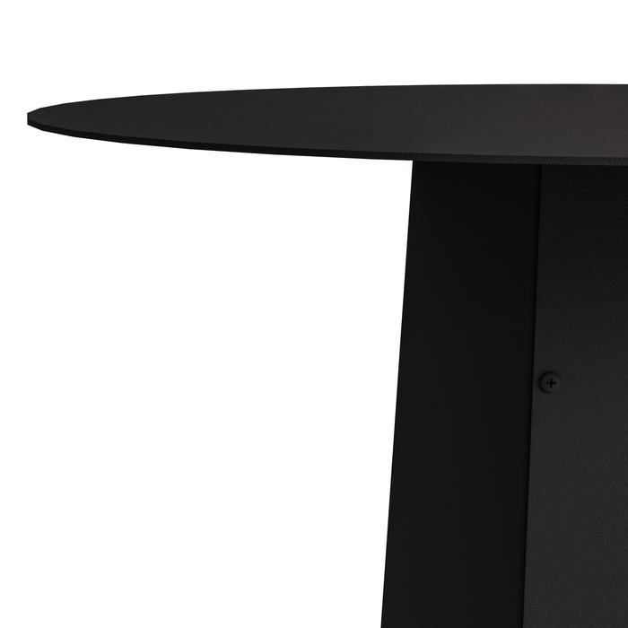 Gorillz Charm Ronde Bijzettafel - 50x50 cm - Metaal Tafeltje -Zwart