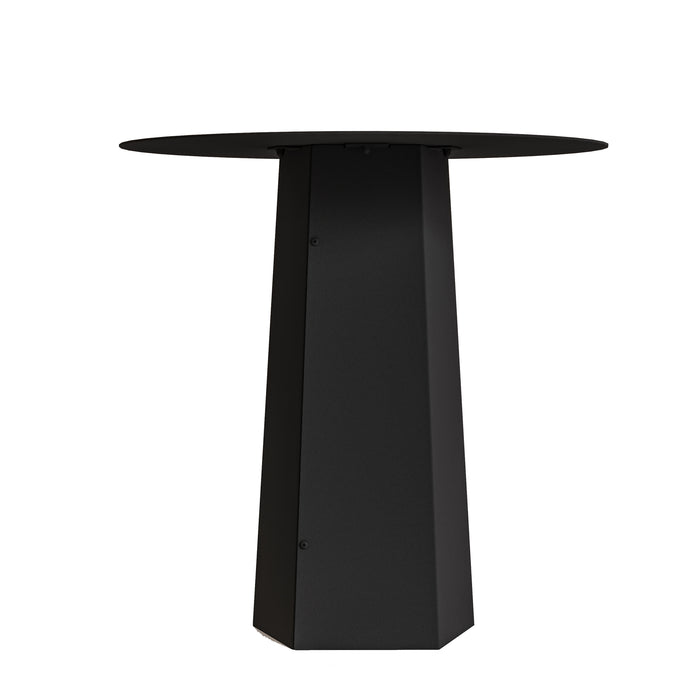 Gorillz Charm Ronde Bijzettafel - 50x50 cm - Metaal Tafeltje -Zwart