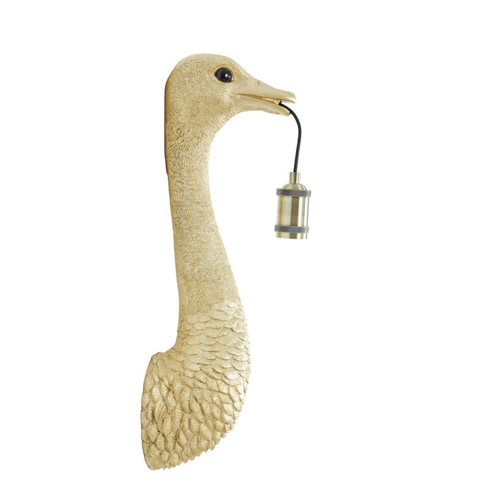 Light & Living Wandlamp Ostrich - Goud - 18x15,5x57,5cm