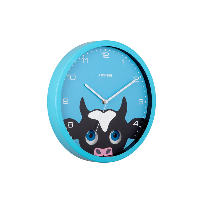 Karlsson - Wall Clock Peekaboo Cow
