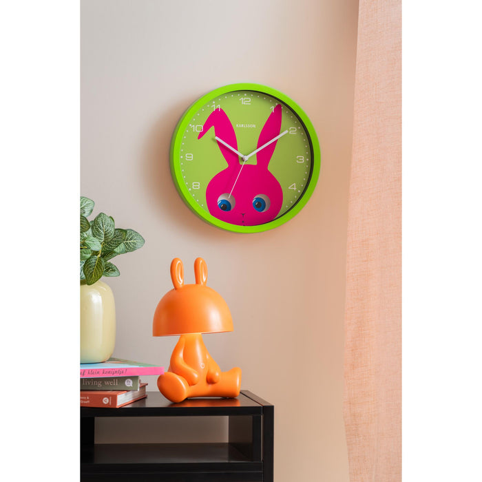 Karlsson - Wall Clock Peekaboo Bunny