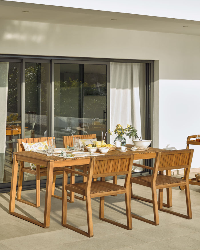 Kave Home Emili Tuinstoel - Bruin