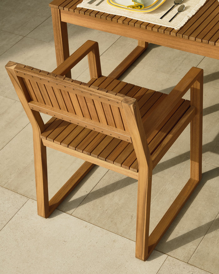 Kave Home Emili Tuinstoel - Bruin