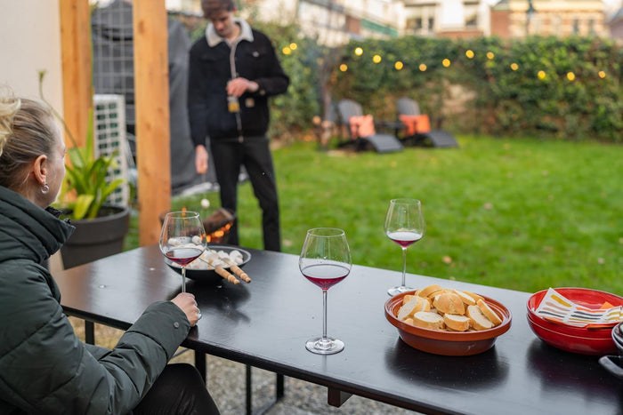 Inklapbare biertafel Berlijn 200 x 70 cm zwart