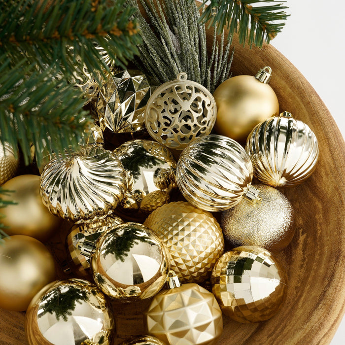 House of Seasons Kerstballen Set - 60 Stuks - Champagne