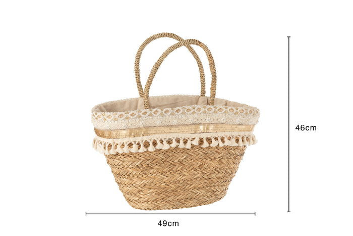 J-Line kerstbal - glas - mat|blinkend paars - doos van 8