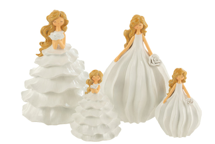 J-Line hanger Bal - veren - geel - 3 stuks