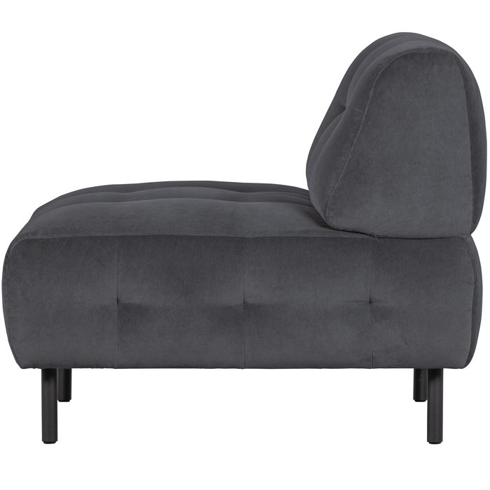 WOOOD Lloyd Fauteuil - Velvet - Cloud - 75x90x90
