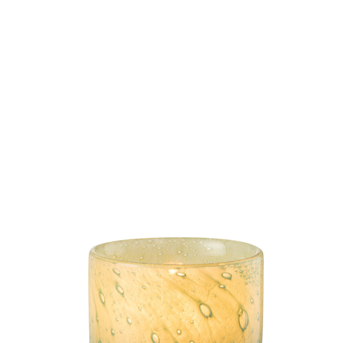 J-Line theelichthouder Jade - glas - groen - small