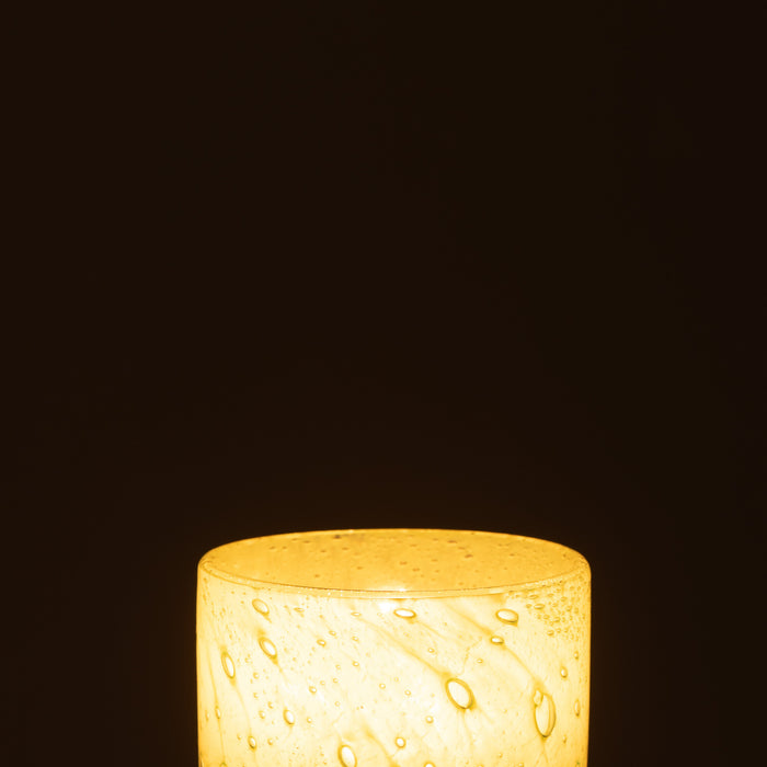 J-Line theelichthouder Jade - glas - groen - small