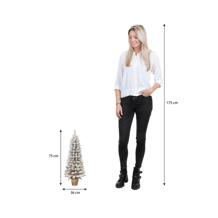 Black Box Trees Gerlos Kunstkerstboom met Verlichting - H75 x Ø36 cm
