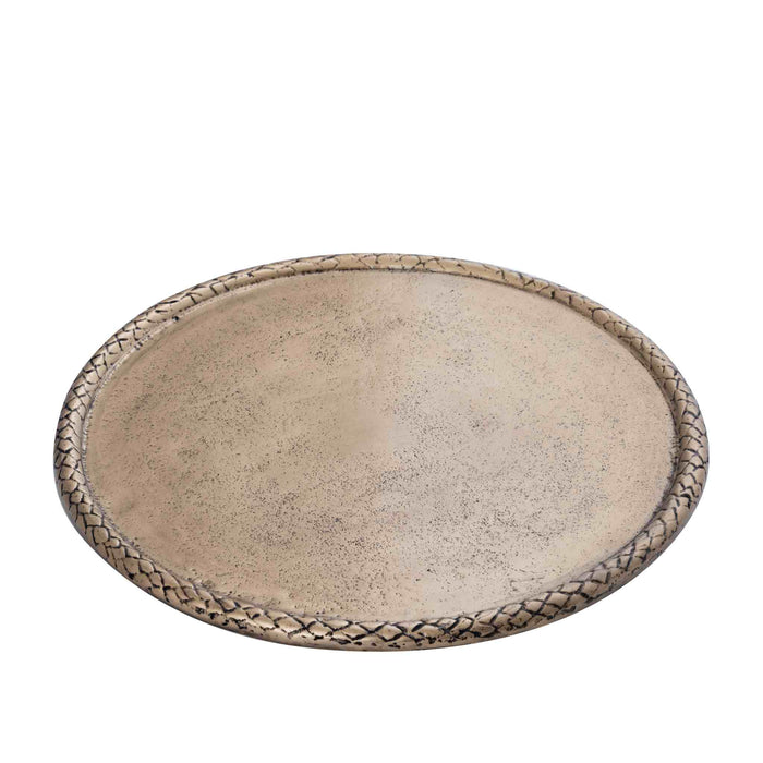 PTMD Plateau Fahdi - 36x36x2 cm - Aluminium - Messing