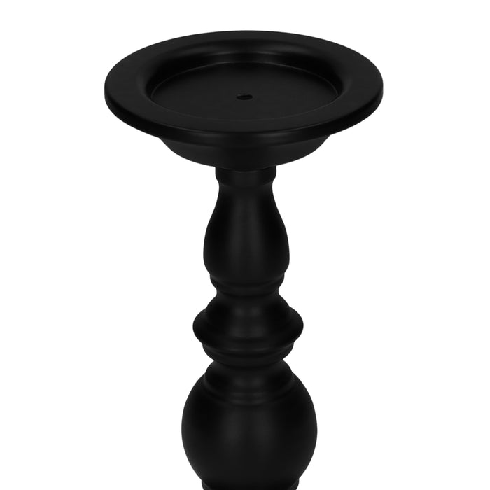 QUVIO Kandelaar - 21 cm - Metaal - Zwart