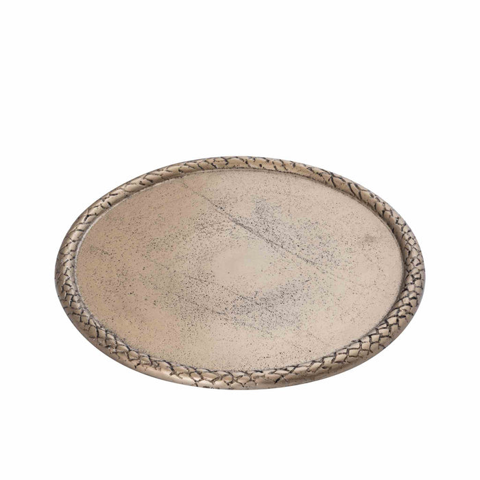 PTMD Plateau Fahdi - 30x30x2 cm - Aluminium - Messing