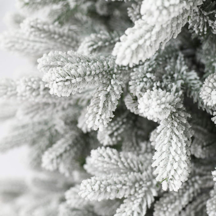 Snowy Hamilton Hinged kunstkerstboom - 183 cm - Wit geflockt