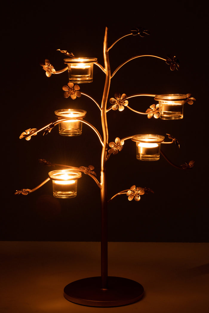 J-Line kandelaar Tafel - metaal - goud