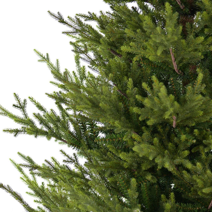 Sami Mountain Spruce Wood kunstkerstboom - 213 cm - Donkergroen - Ø142