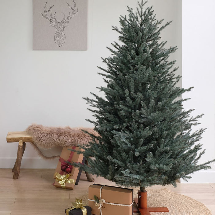 Arkansas Frosted Blue kunstkerstboom - 213 cm - Blauw - Ø142 cm - 2846