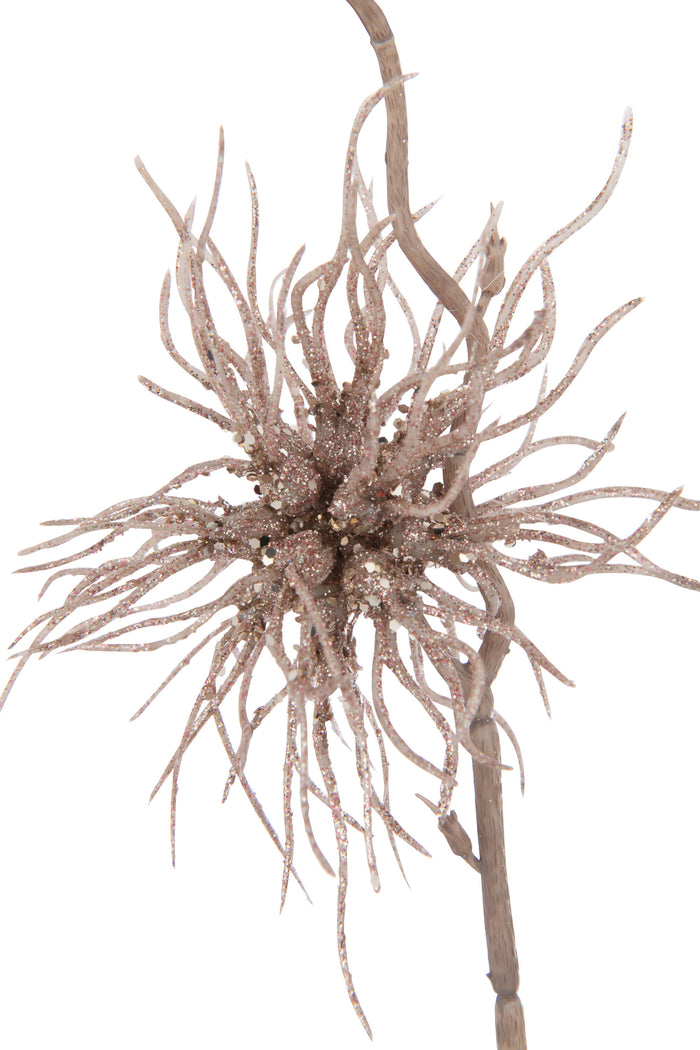 J-Line kerstbal Rendier - glas - zwart|wit - doos van 6