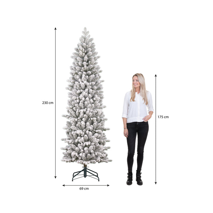 Black Box Trees Harma Kunstkerstboom - H230 x Ø69 cm - Groen Frosted