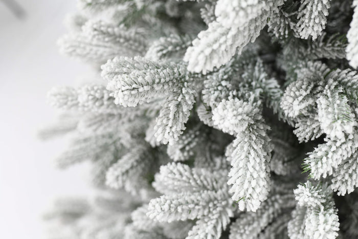 Snowy Hamilton Hinged kunstkerstboom - 213 cm - Wit geflockt