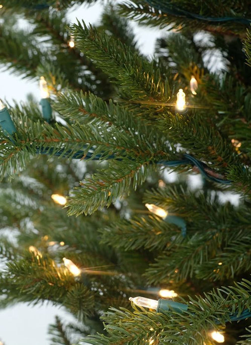 Göteborg verlichte kunstkerstboom - 228 cm - Donkergroen - Ø137 cm -