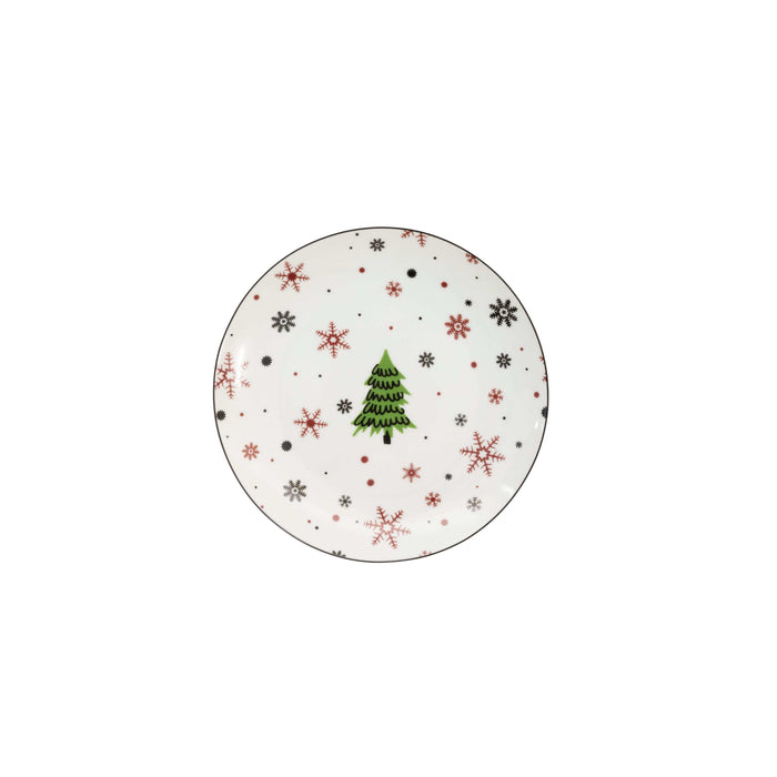 Studio Tavola Kerstservies - Porselein - Rood - 18-delig | 6 personen