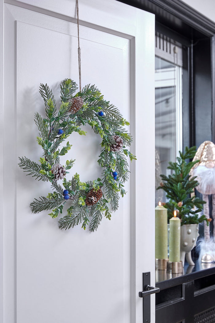 House of Seasons Kerstkrans - Ø42 cm - Groen