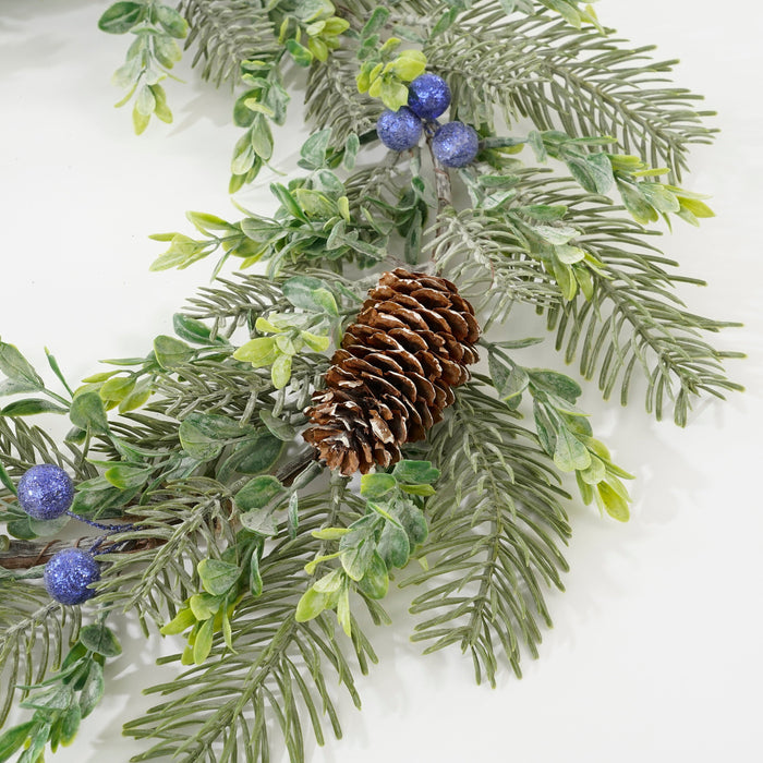 House of Seasons Kerstkrans - Ø42 cm - Groen