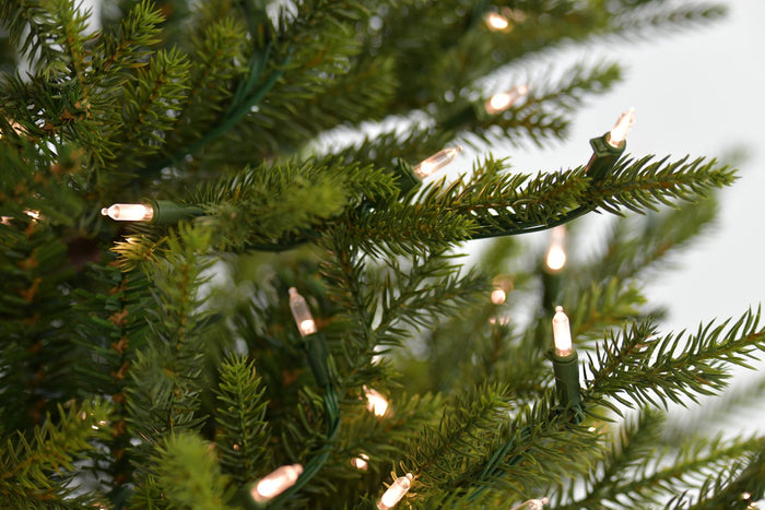 Sami Mountain Spruce Wood verlichte kunstkerstboom - 228 cm -