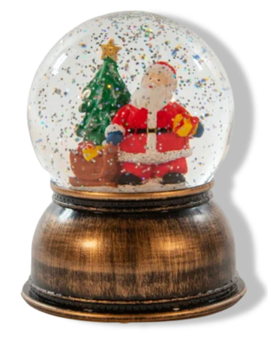 Anna's Collection - B.O. Globe Santa Glitter Water Led Warm White 1...
