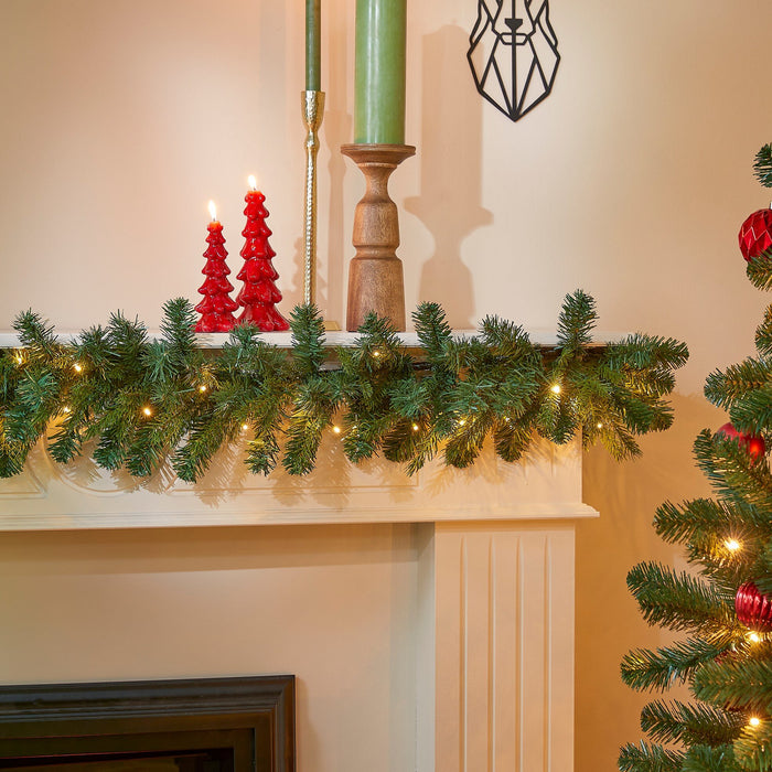 Black Box Trees Flachau Guirlande met Verlichting - L180 cm - Groen