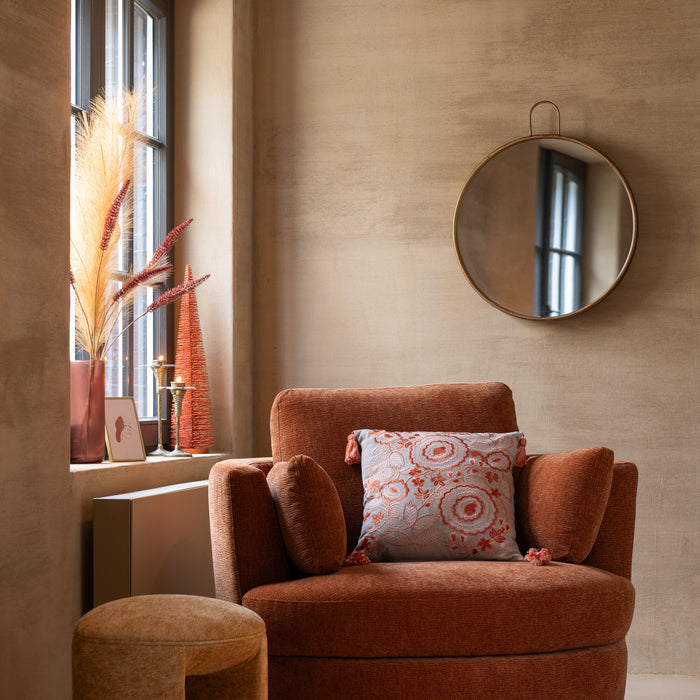 J-Line decoratie kerstboom glitter - kunststof - koper - lar