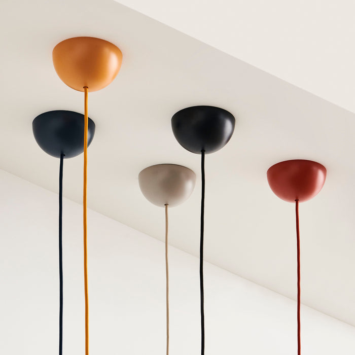 HAY Common Snoerpendel met Stekker - Anthracite Blue