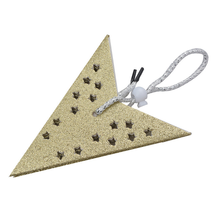 Clayre & Eef Hangende ster 30x10x30 cm Goudkleurig Papier