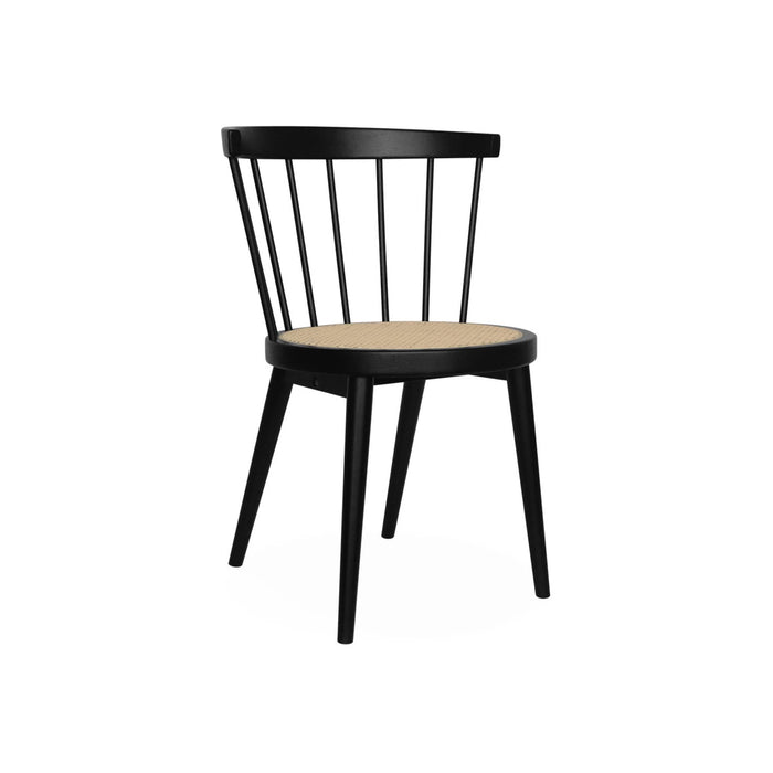 sweeek - Hout en rotan stoel, set van 2