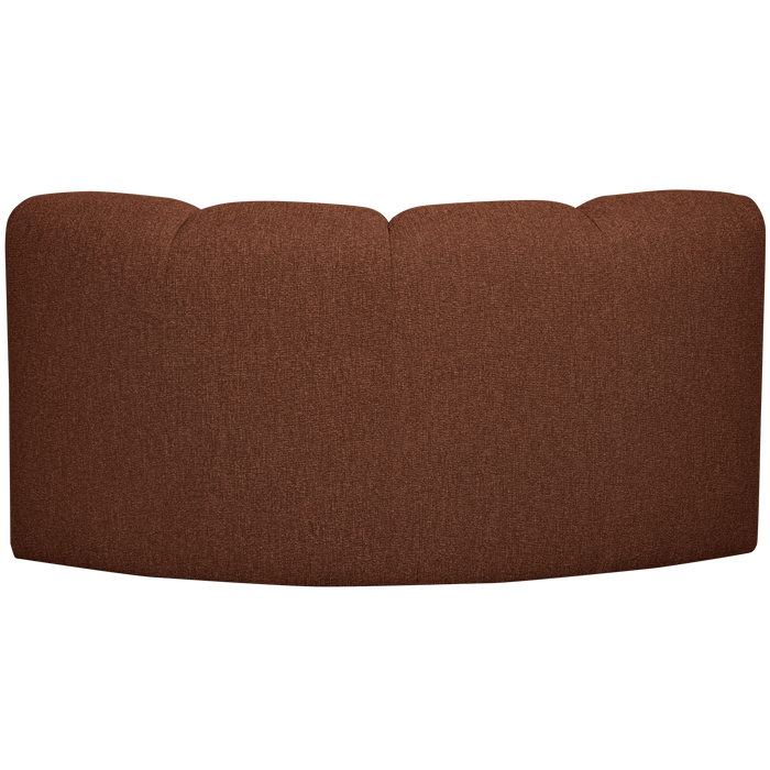 WOOOD Mojo Bank Hoekelement - Bouclé - Roest Bruin Melange - 75x68x77