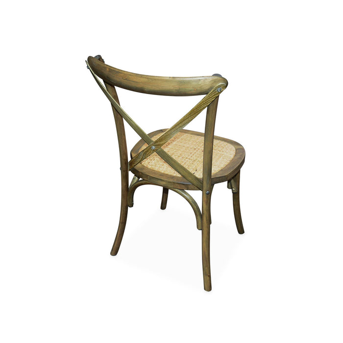 sweeek - Vintage rubberhouten bistrostoelen (set van 2)