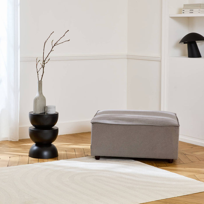 sweeek - Vierkante poef, L 91 x B 91 x H 44cm