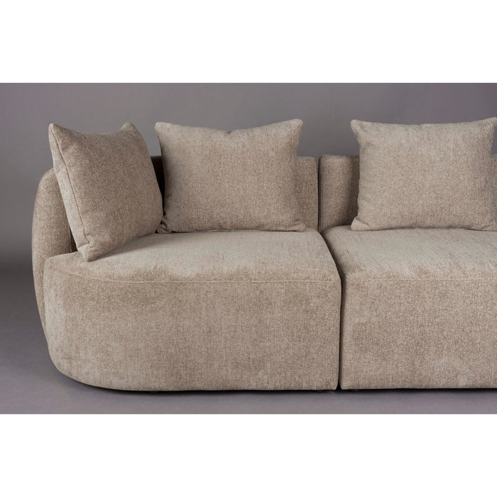 Dutchbone Rocca 4,5-zitsbank Cappuccino - Beige