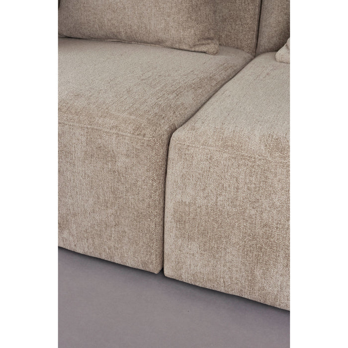 Dutchbone Rocca 4,5-zitsbank Cappuccino - Beige