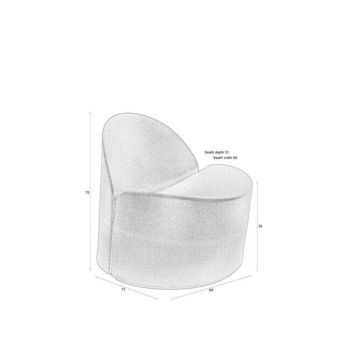 Zuiver Bloom Fauteuil Zwart|Zwart