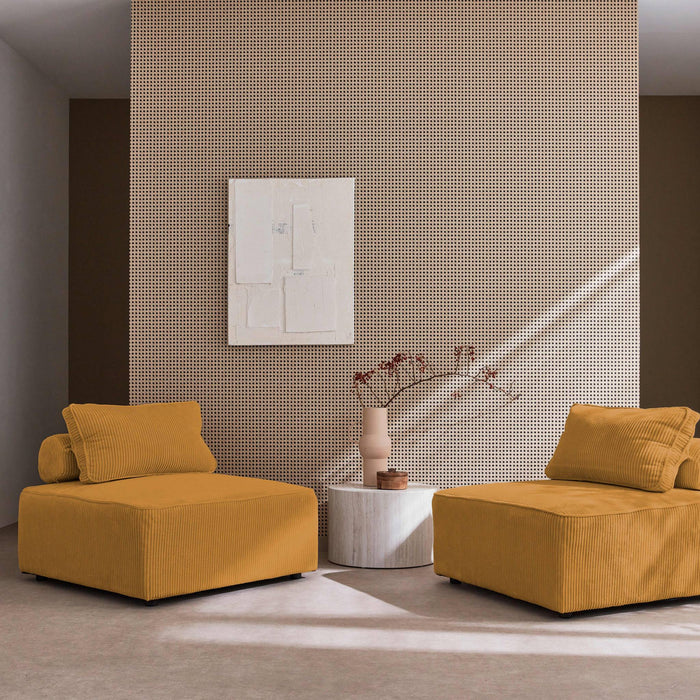 sweeek - Fauteuils corduroy 1 zitplaats (set van 2)