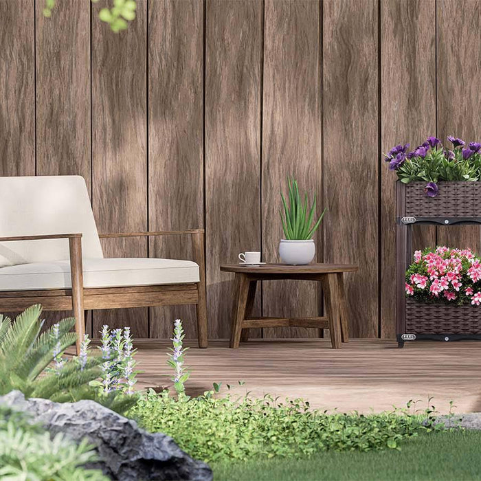 Feel Furniture - buiten plantenbak - Theta - Donkerbruin