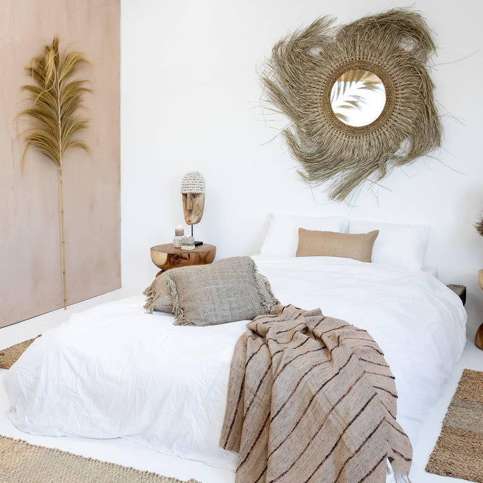 Bazar Bizar - De Cowrie Macramé Kaarshouder - Naturel - S