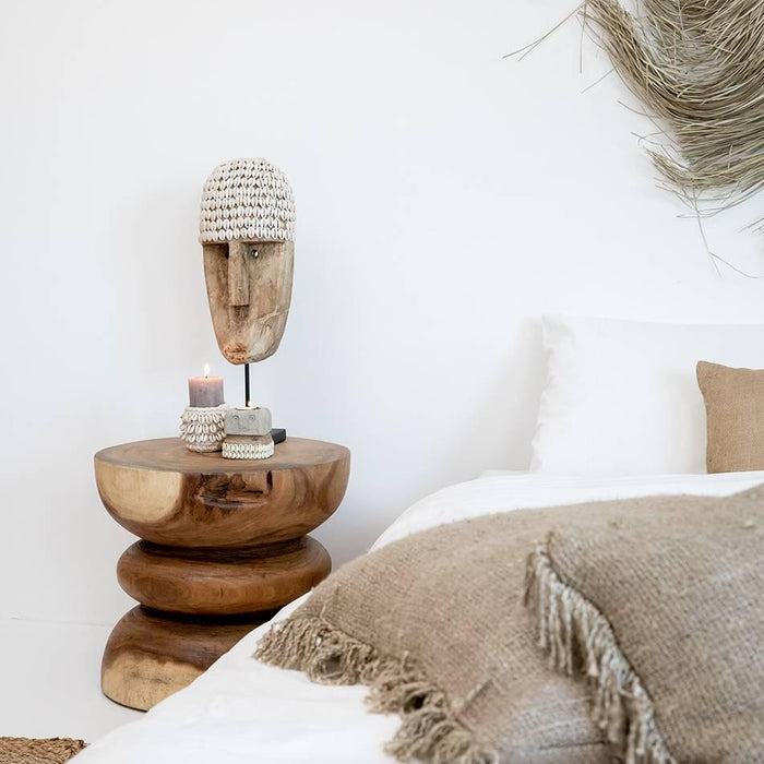 Bazar Bizar - De Cowrie Macramé Kaarshouder - Naturel - S