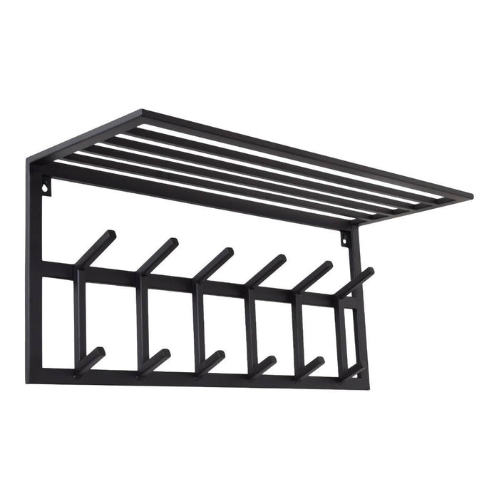 LOFT42 Kapstok Jaimy - Zwart – Metaal – 6 dubbele haken - 80x35x30